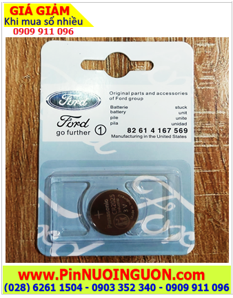 FORD CR2025; Pin Remote Ôtô FORD CR2025 lithium 3v chính hãng /Vỉ 1viên